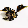 Adorno de Dragón Volador con Alas, Modelo de Dragón Articulado Móvil para Aliviar el Estrés, Juguete para Niños, Dragón Volador de Dos Cuernos Impreso en 3D