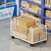 Carrito de mensajería, carrito de compras doméstico portátil, carrito de recogida de entregas de gran capacidad, carrito pequeño de arrastre para mover mercancías y hacer la compra