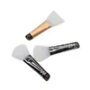 Mini Lápiz Labial Brillo Labial Brocha Difuminadora Corrector Doble Punta Brocha para Mascarilla Silicona Spa Aplicador de Mascarilla de Barro Facial