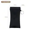 Bolsa portátil para guardar gafas con cierre automático, estuche colgante para gafas, asa colgante de cuero para gafas de sol, estuche de almacenamiento de apertura rápida