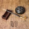 Nueva y antigua pipa tradicional para cigarrillos de hombre, vara de madera larga para tabaco seco, pipa de latón vintage, pipa de tabaco seca portátil antigua.