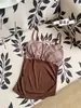 Camisola a cuadros con diseño de pliegues, espalda descubierta, puramente deseable, cómoda y ajustada, versátil para ir al trabajo, top sin mangas de moda