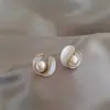 Pendientes de Borla de Perlas Estilo Francés con Cierre de Plata 925 para Mujer, Tachuelas de Temperamento de Lujo Ligero, Nuevo Modelo 2026, Pendientes de Alta Gama para Primavera y Verano