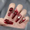 Venta al por mayor Año Nuevo Ankela Rojo K9 Pedrería para Uñas Ovaladas Rectangulares Irregulares Corazón Accesorios de Decoración de Uñas Decoraciones de Uñas DIY