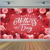 Tema Transfronteiriço Dia das Mães Festa Feliz do Dia das Mães Tecido Decorativo Rosa Banner Bandeira Puxando Bandeirinhas Tecido Pendurado