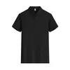 165g Tecido de Bambu de Alta Elasticidade Respirável Manga Raglã Gola Lapela Camisa POLO Camisa Cultural Estampa Bordada Logo