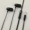 Fones de Ouvido com Fio In-Ear de Silicone e Metal com Controle Fio 3.5mm para Celular Android Laptop