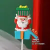Decoração de Bolo de Natal para Celebridade da Internet 2025 Sino Papai Noel Boneco de Neve Decoração de Sobremesa de Confeitaria Plug-in