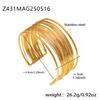 Anillo de brazo hueco multicapa de misterio pulsera abierta de acero inoxidable Europa y Estados Unidos transfronterizo punk estilo frío pulsera al por mayor