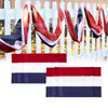 Decoraciones para el Día de la Independencia Americana de Venta Caliente Transfronteriza en Amazon, Banderas Largas Patrióticas, Decoraciones para Vallas, Banderas en Forma de Abanico para Celebraciones de Aniversario