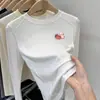 Roupa térmica forrada com fleece para meninas para outono e inverno, camiseta estilosa de manga comprida escovada para crianças, top da moda para meninas pequenas