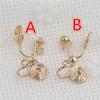 Accesorios de Joyería DIY Cobre Bobina de Mosquito Aretes de Clip para Oreja Joyería para la Oreja Sin Agujeros en la Oreja Clips para Hueso de la Oreja Materiales Accesorios para Joyería para la Oreja Hecha a Mano