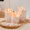 Control Remoto Luz de Vela Digital LED Luz de Vela Acrílica Sin Humo Compromiso Día de San Valentín Luz Decorativa Luz de Atmósfera Floral