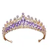 Corona de Novia con Pedrería Tocado Corona de Boda Europea y Americana Accesorios para Vestido de Novia Diadema de Peinado Estilo Banquete Accesorios
