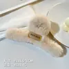 Pinza de Pelo de Felpa para Otoño e Invierno para Mujer, Pinza de Pelo Grande Linda con Diseño de Oso y Conejo, Pinza de Tiburón para Peinados Recogidos, Accesorio de Pelo Grande