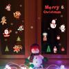 SK6038 Feliz Natal decoração da janela adesivos de parede adesivos de janela de vidro adesivos de porta PVC para figura brinquedos infantis personalizados
