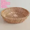 Cesta de Bambu para Pão no Vapor Cesta Redonda para Pão Cesta de Mesa para Nozes e Frutas Cesta de Vime Europeia para Armazenamento de Vegetais e Ovos na Cozinha