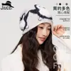 Gorro de Tricô Estilo Fair Isle Coreano Chique Desenho de Pinguim para Meninas Nicho High-End Chapéu Pulôver Afina o Rosto