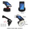 Nueva lámpara de pared solar redonda de 32 LED, impermeable, con detección de movimiento, luz de jardín, para el hogar y exteriores, luz de calle brillante