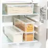 Caja de Almacenamiento para Fideos Rectangular de Plástico Refrigerador Cocina Caja Sellada de Grado Alimenticio Caja Conservadora de Frescura con Tapa Caja de Almacenamiento para Granos