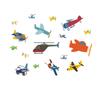 Nuevo Fx-E50 Dibujos Animados Variedad de Avión Habitación Infantil Entrada Hogar Fondo de Pared Embellecimiento Adhesivo de Pared Autoadhesivo
