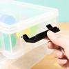Caja de almacenamiento transparente cuadrada multifuncional, caja de plástico a prueba de polvo para escritorio, para guardar suministros de arte, caligrafía y pinceles.