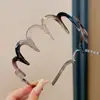 Diadema Ondulada Marrón para Mujer, Uso Diario, Antideslizante, con Dientes, para Lavarse la Cara, Accesorio para el Cabello