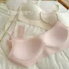 Sujetador Invisible Sin Tirantes Finos Estilo Minimalista para Mujer, Copa Fina, Push-Up, Sin Aros, Escote Bajo, Color Piel
