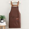 Delantal de Estilo Nuevo, Impermeable y a Prueba de Aceite, Delantal de Cocina Doméstico, Ropa de Trabajo Específica para Catering de Mujer con Logotipo Impreso