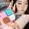 Ming Xizhi Paleta de Sombras de Ojos de Cuatro Colores Rosa Marrón Color Tierra Ahumada Paleta Mate Perlado Explosión Portátil Color Sombra de Ojos Transfronterizo