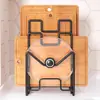 Suporte de Armazenamento para Tábua de Corte de Cozinha de Bancada Multifuncional Suporte para Tampa de Panela Suporte de Armazenamento Suporte para Colocação de Tábua de Corte Suporte Doméstico de Mesa para Tábua de Picar