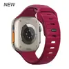 Para Apple Iwatch Pulseira Esportiva de Silicone Pulseira Apple Watch Ultra Fivela Quadrada King Kong