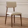 Silla de Comedor Moderna Sencilla de Madera Maciza de Imitación con Respaldo Suave, Silla de Mesa de Comedor para Apartamentos Pequeños, Silla de Restaurante, Silla de Hotel y Casa de Huéspedes