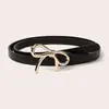 Cinturón Decorativo Versátil de Lazo Best-Seller de Xiaohongshu para Mujer, Cinturón Delgado de Cuero para Mujer, Versátil, En Stock, Envío Mismo Día, Cinturón para Ropa