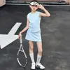 Traje Deportivo de Verano para Niñas 2026 Nueva Moda Casual Chaleco y Falda Corta Atuendo de Tenis de Verano para Niños Mayores