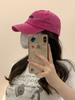 Gorra Lavable Retro Estilo Americano Gris Cemento Combinable Gorra Curva para Mujer Estilo Coreano Gorra para el Sol de Moda Gorra de Béisbol para Hombre