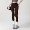 Calça de Yoga Feminina Cintura Alta Levanta Bumbum Cintura de Gel Pêssego Tamanho Grande Justa Calça Fitness Calça Esportiva de Micropressão Leggings para Corrida