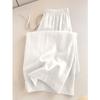 Pantalones Casuales de Lino Algodón Ramio Blanco Pantalones Relajados Estilo Holgado Perezoso Pantalones de Verano para Mujer Algodón Lino Pantalones de Pierna Ancha Pantalones de Protección Solar