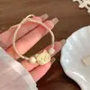 Pulseira Popular para Estudantes, Pulseira Trançada Fofa de Gatinho com Creme de Chocolate, Joia de Mão Versátil da Moda de Nicho