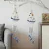 Sino de Vento Criativo Estilo Oceano Transfronteiriço Barco Decoração de Velheiro para Casa Modelo de Velheiro de Madeira Barco Pequeno de Madeira Pingente Aéreo