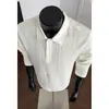 Colección Otoño 2026: Camisa Polo Texturizada de Talla Grande con Cuello Falso, Tallas M-5X, HT261024 - Especial P26