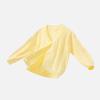 Traje de Aire Acondicionado Delgado para Bebé Verano Anti-calor Cardigan Tejido Top Hueco Transpirable Camisa de Color Sólido para Aire Acondicionado para Bebé