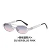 Nuevas gafas de sol de doble puente transfronterizas, gafas de sol poligonales de montura pequeña de moda callejera europea y americana, gafas de sol retro de moda