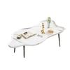Mesa de centro creativa de estilo crema para apartamentos pequeños, sala de estar, mesa de té pequeña tipo nube, mesa de sofá para el hogar, mesa de comedor pequeña para sala de estar