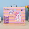 180 Plumas de Acuarela Set de Pintura para Niños Crayones Específicos para Estudiantes Pasteles al Óleo Lápices de Colores Caja de Regalo Regalo de Vacaciones