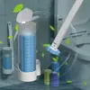 Set de Escobilla de Baño Desechable para Baño, Sin Rincones Muertos, Estéril, Uso Doméstico, Cabezales de Cepillo de Limpieza Reemplazables, Escobilla de Baño
