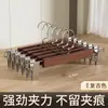 Percha de Madera con Correas Multifuncional Artefacto de Almacenamiento para Ropa Interior y Chalecos Hogar 8 Ganchos Gancho de Madera Maciza Tendedero Ondulado