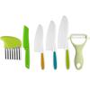 Explosiones de Amazon cuchillo de plástico para niños jardín de infantes educación temprana no lastima la mano para cortar verduras cortar pastel cuchillo traje de juguete para niños
