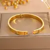 Pulseira de Ouro Transfronteiriça, Pulseira de Aço Titânio Parafusada Fashion e Versátil, Pulseira com Design Simples em Forma de Cruz com Fecho Oculto
