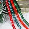 2025 Envoltura de Regalo Navideño Cinta Cinta Ramo DIY Decorativa Hecha a Mano Cinta Cinta Navideña